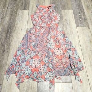 Paisley Print Halter Dress